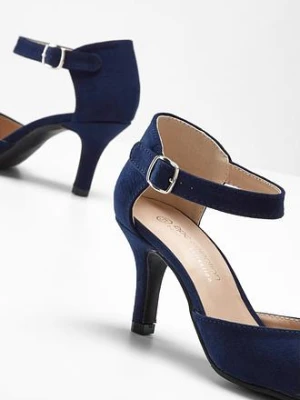 Czółenka z paskiem na wąskim obcasie bonprix