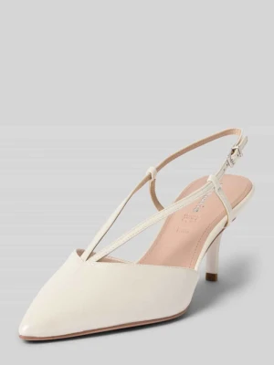 Czółenka z paskiem z tyłu z naturalnej skóry tamaris