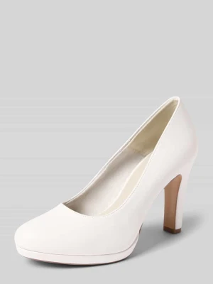 Czółenka z wytłaczaniem imitującym skórę krokodyla tamaris