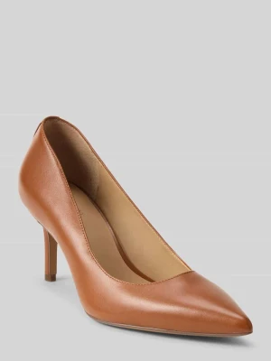 Czółenka ze skóry naturalnej Lauren Ralph Lauren