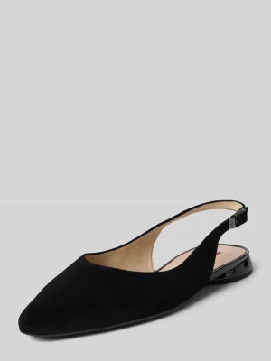 Czółenka ze skóry z paskiem i sprzączką Högl