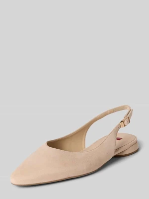 Czółenka ze skóry z paskiem i sprzączką Högl