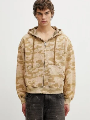Daily Paper boxy camo bluza rozpinana bawełniana męska
