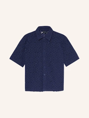 Daily Paper Koszula Sztruksowa Lace Shield Relaxed Fit blau