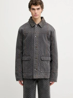 Daily Paper kurtka bawełniana Monogram Workwear kolor szary przejściowa 2523035