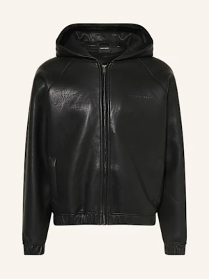 Daily Paper Kurtka Z Imitacji Skóry schwarz