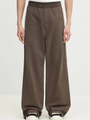 Daily Paper spodnie Twill Trackpants męskie kolor brązowy proste 2511140