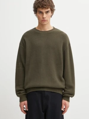 Daily Paper sweter bawełniany Band Knit męski kolor zielony ciepły 2522025