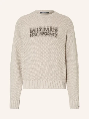 Daily Paper Sweter Stay Informed beige