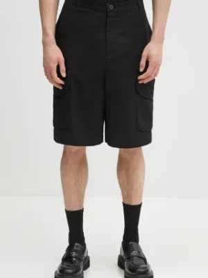 Daily Paper szorty bawełniane Cotton Cargo Shorts męskie kolor czarny 2511027