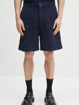 Daily Paper szorty Lace Shield Short męskie kolor granatowy 2511119