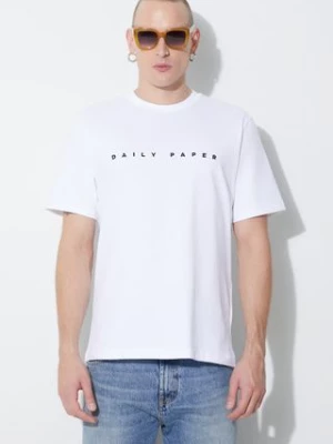 Daily Paper t-shirt bawełniany Alias Tee męski kolor biały z nadrukiem 2021183