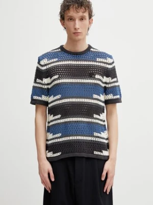 Daily Paper t-shirt męski ażurowy kente stripe