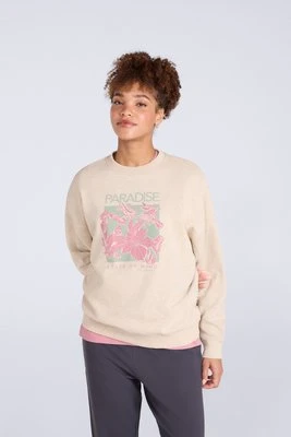 Dakota bluza damska z nadrukiem - Cream Animal