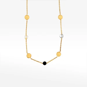 Dall'acqua naszyjnik ze zlota 42-45cm z kamieniami naturalnymi Filipowicz