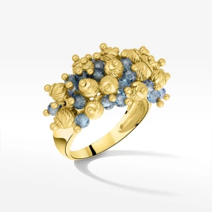 Dall'aqua pierścionek ze złota z topazami Filipowicz