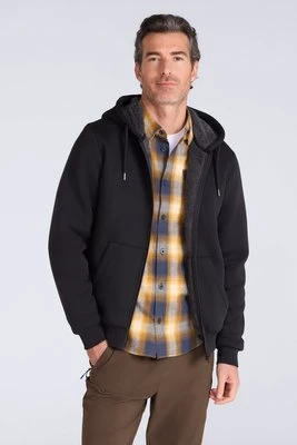 Dalton męska podszywana bluza z kapturem Borg - Black Mountain Warehouse