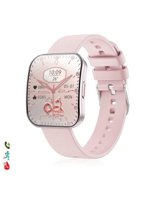 DAM Smartwatch "QS08" w kolorze jasnoróżowym rozmiar: onesize