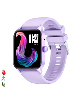 DAM Smartwatch "QS56" w kolorze fioletowym rozmiar: onesize