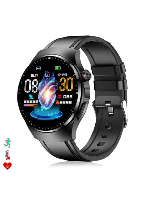 DAM Smartwatch "TK25. ECG" w kolorze czarnym rozmiar: onesize