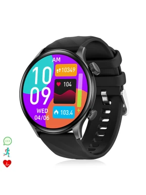 DAM Smartwatch "ZW63" w kolorze czarnym rozmiar: onesize