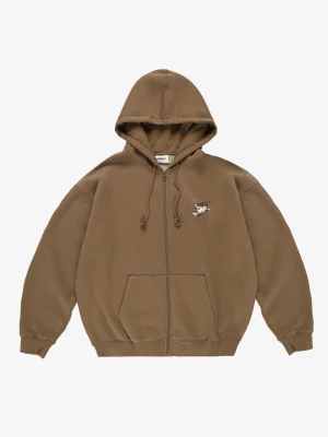 Damage Target bluza z kapturem regular męska beżowa Klasyk