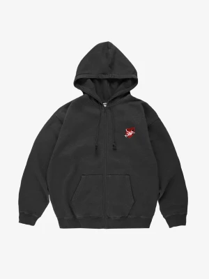 Damage Target bluza z kapturem regular męska grafitowa Klasyk