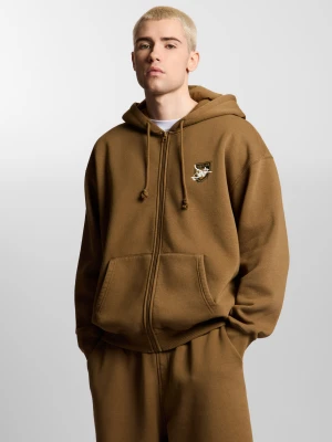 Damage Target bluza z kapturem regular męska beżowa Klasyk