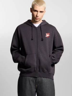 Damage Target bluza z kapturem regular męska grafitowa Klasyk