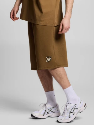Damage Target krótkie spodenki baggy męskie beżowe Klasyk