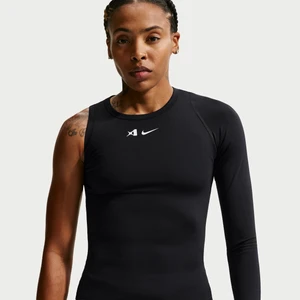 Damska asymetryczna dwustronna koszulka do koszykówki Dri-FIT A'ja Wilson - Czerń Nike