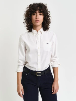 Damska biała klasyczna koszula oxford o regularnym kroju GANT
