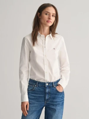 Damska biała koszula oxford slim fit stretch GANT