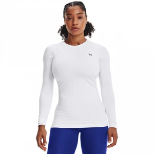 Zdjęcie produktu Damska bielizna treningowa termoaktywna (góra) Under Armour UA CG Authentics Crew - biała