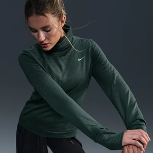 Damska bluza do biegania z półgolfem Nike Therma-FIT Swift - Zieleń