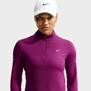 Damska bluza do biegania z zamkiem 1 / 4 Dri-FIT UV Nike Swift - Czerwony