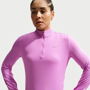Damska bluza do biegania z zamkiem 1 / 4 Dri-FIT UV Nike Swift - Fiolet