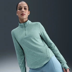 Damska bluza do biegania z zamkiem 1/4 Dri-FIT UV Nike Swift - Zieleń