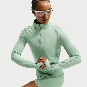 Damska bluza do biegania z zamkiem 1/4 Dri-FIT UV Nike Swift - Zieleń