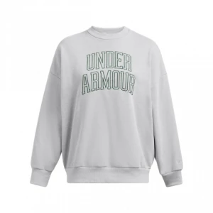 Damska bluza dresowa nierozpinana bez kaptura Under Armour UA Icon Hwt Terry Os Crew - szara