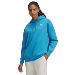 Damska bluza dresowa nierozpinana z kapturem Under Armour UA Icon Fleece OS Hoodie - niebieska