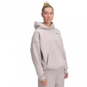 Damska bluza dresowa nierozpinana z kapturem Under Armour UA Icon Hwt Flc Os Hdy - beżowa