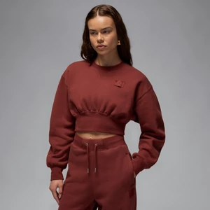 Zdjęcie produktu Damska bluza dresowa o skróconym kroju Jordan Flight Fleece - Brązowy