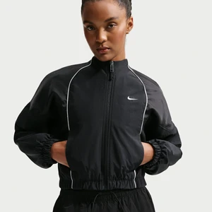 Damska bluza dresowa o skróconym kroju Nike - Czerń