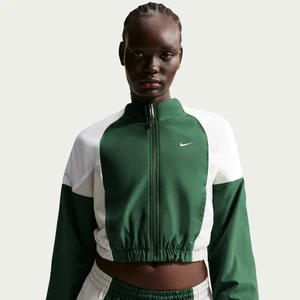 Damska bluza dresowa o skróconym kroju Nike - Zieleń
