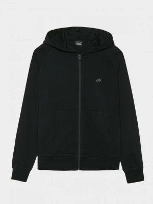 Damska bluza dresowa rozpinana z kapturem 4F 4FWMM00TSWSF1763 - czarna