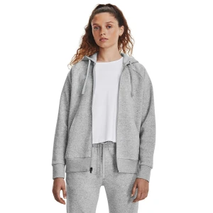 Damska bluza dresowa rozpinana z kapturem Under Armour UA Rival Fleece FZ Hoodie - szara