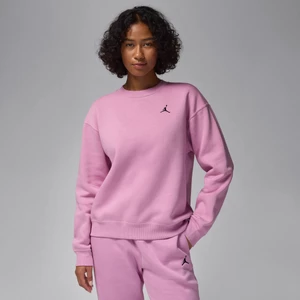 Damska bluza dresowa z półokrągłym dekoltem Jordan Brooklyn Fleece - Fiolet