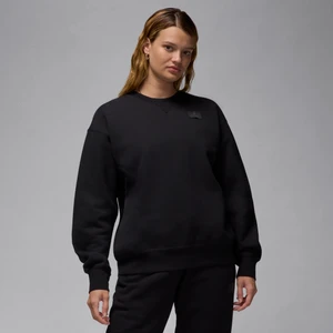 Damska bluza dresowa z półokrągłym dekoltem Jordan Flight Fleece - Czerń