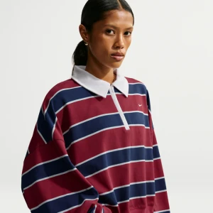 Damska bluza dresowa z zamkiem 1 / 4 Nike - Czerwony